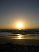 The sun is already setting.
