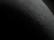 Closeup view of the moon, taken back at the house.  