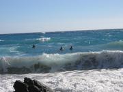 This time with kids playing in the water, which was rough.
