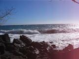 Waves at Hookena Beach.