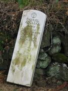 A random grave marker, not sure why it has been moved.