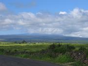 A Volcano in the distance.