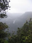 Crater in the mist