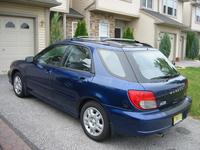 My trusty Subaru, all ready for the long trip.