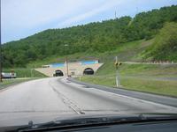 The entrance to the Blue Mountain tunnel, first of 4 tunnels on the PA Turnpike.