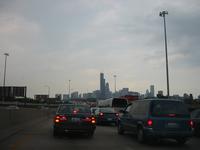 Chicago traffic, and the Sears Tower.