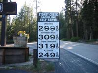 Ouch.  This is the only gas station for about 30-40 miles, I think.