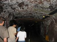 The tunnel from the elevator to the generator room.