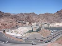 Lakeside view of the dam.