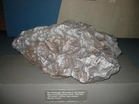 A bit of the meteor that caused the crater.