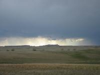 Badlands in the distance.