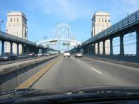 Ben Franklin Bridge, going to NJ.