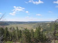 The valley around the tower.