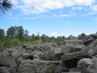 Part of the boulder field.