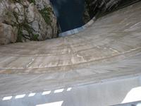 Buffalo Bill Dam.  I think that is about 370 feet of a drop.