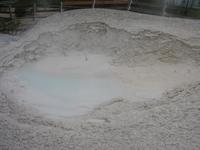 Bubbly mud.