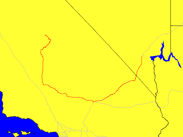 Map of driving for day