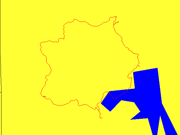 Map of driving for day