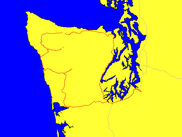 Map of driving for day