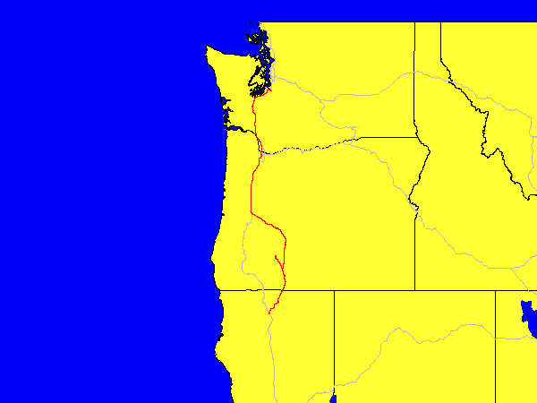 Map of driving for day